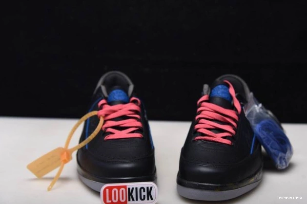 HYPE Low Off-White SP Jordan DJ4375-004 Blue Retro 2 Black 0729